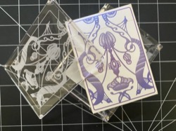 Engraved acrylic deck box