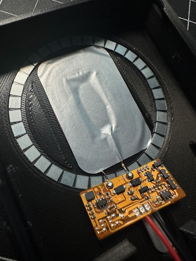 Charging coil ferrite sheet